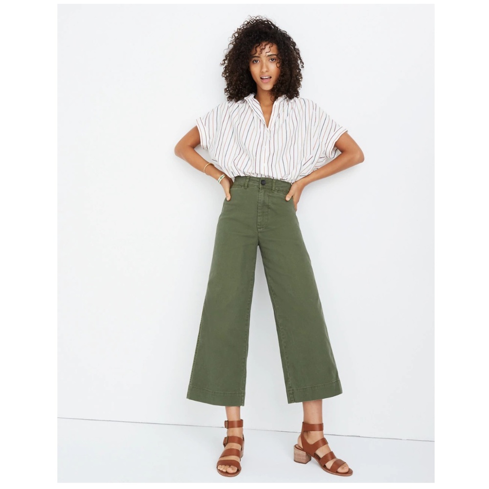 Madewell Emmett Wide-Leg Crop Pants